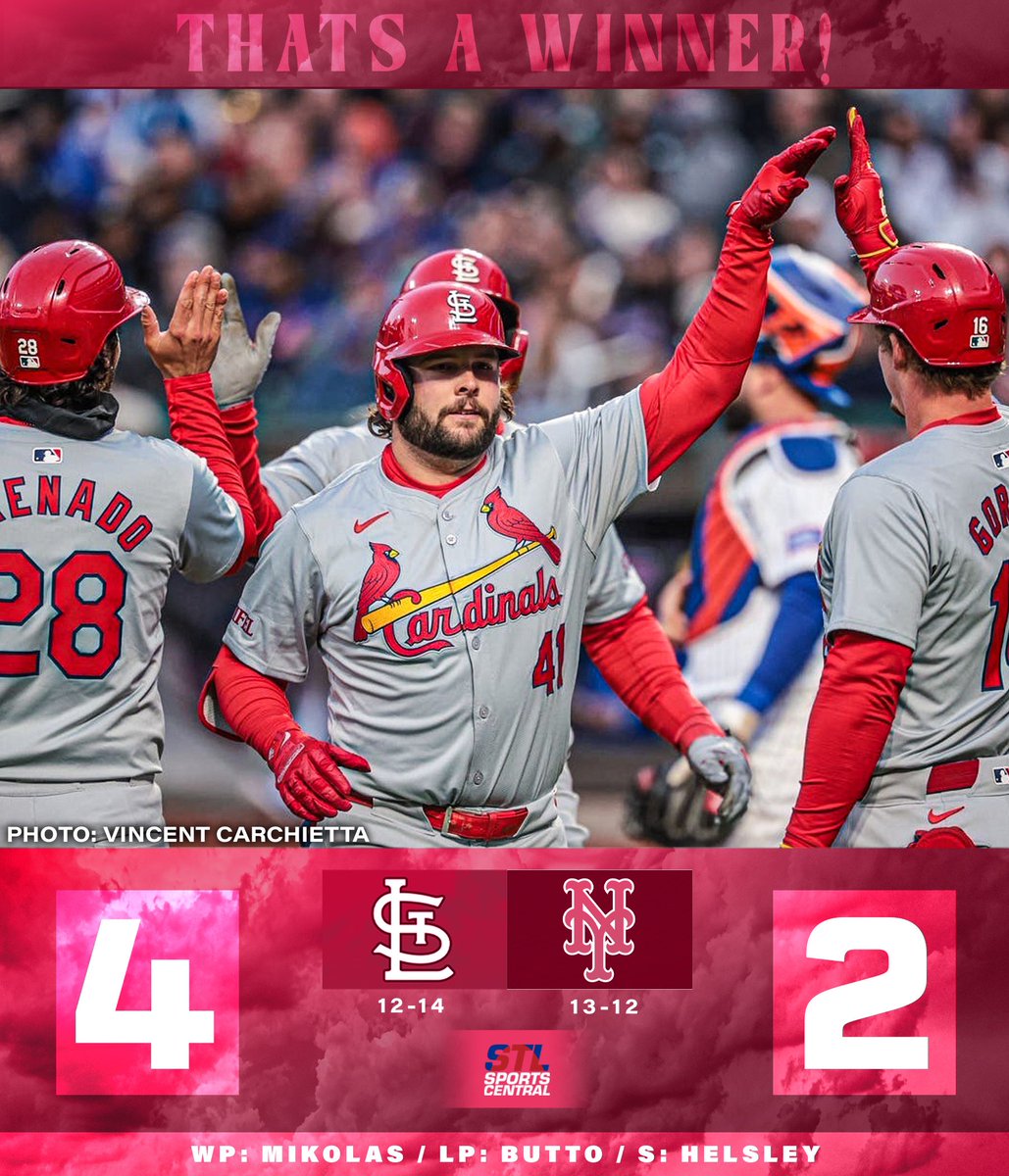 #THATSAWINNER! Homers from Burleson and Contreras power #STLCards to victory against Mets Gray gets the start tomorrow at 3:05 PM