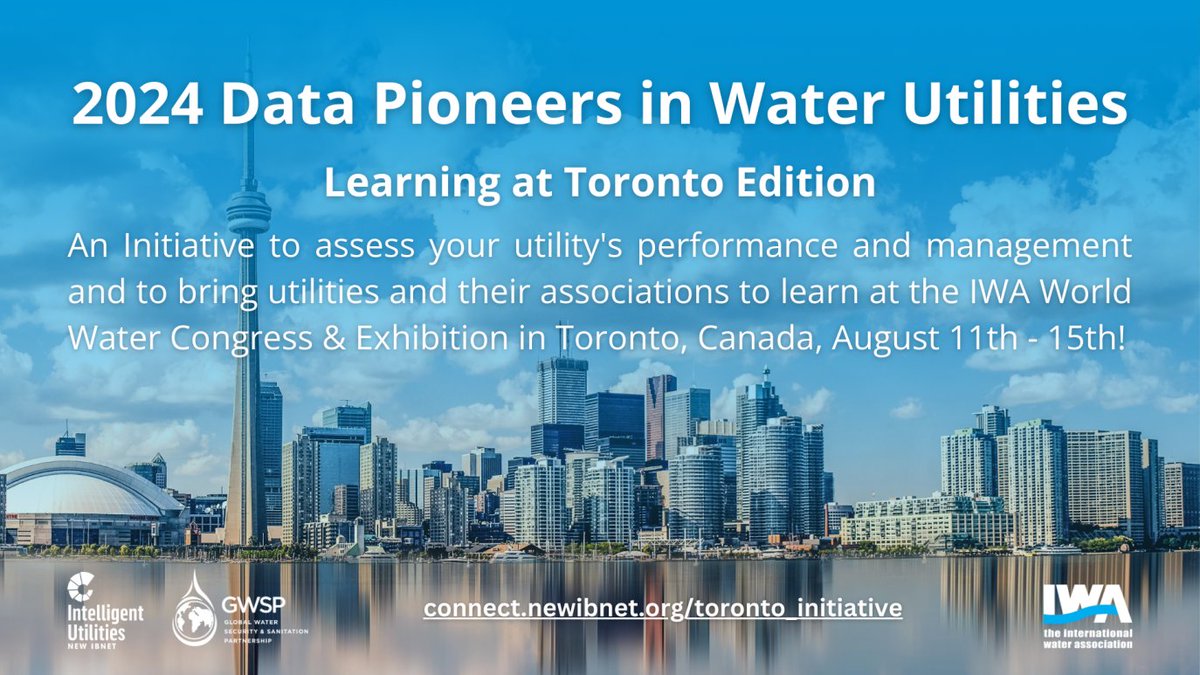 🚰 Water & Sanitation Utilities & Associations: Submit Data on Performance & Self-Assessment on Management Practices to access NewIBNET Data-Services & get a chance to receive full conference package to the IWA World Water Congress in Toronto, Aug. 11-15. wrld.bg/sRwB50Rcmtn
