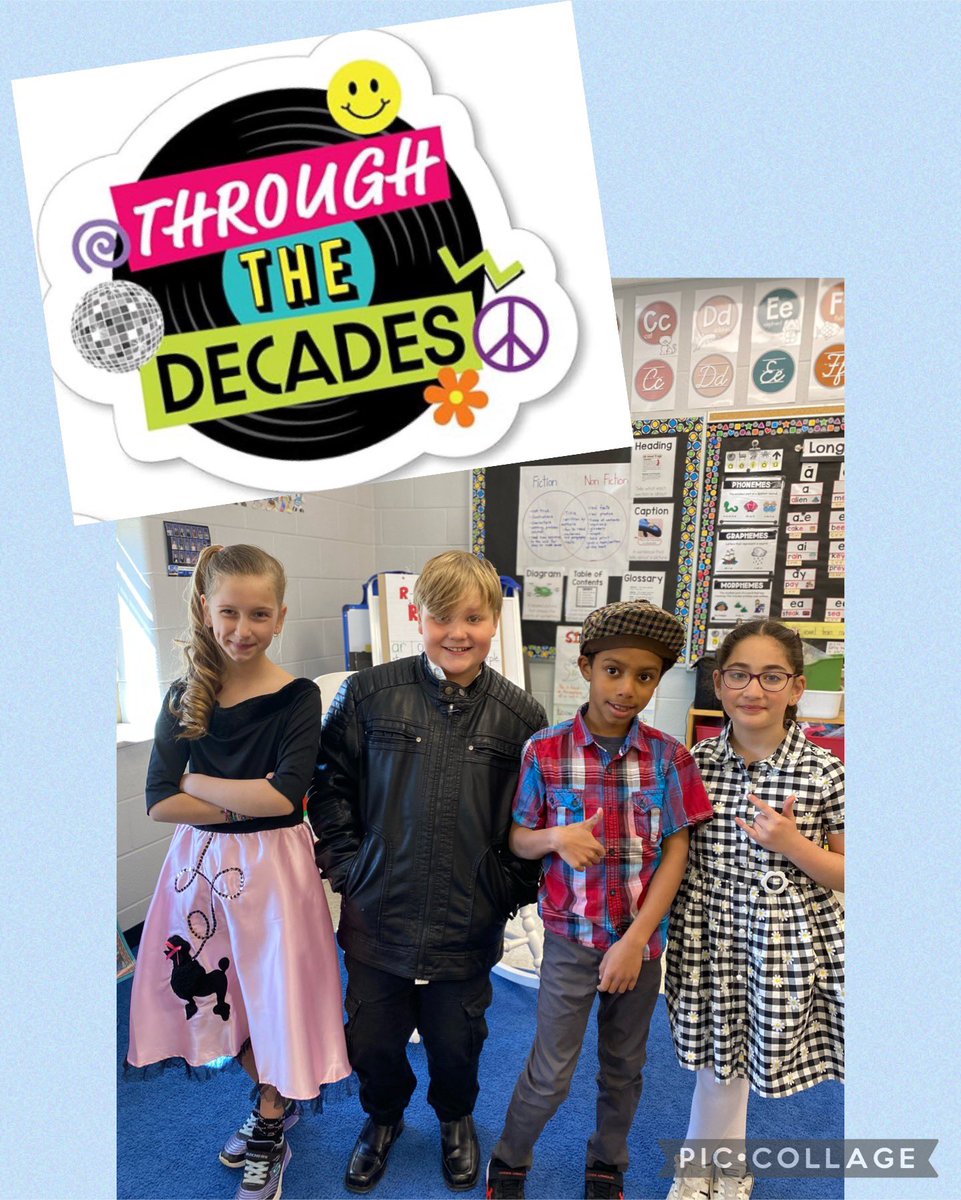 MrsKroeger's tweet photo. It���s Decades Day at STC! It was so much fun to dress from the different time periods! @STCTimberwolves https://t.co/spc2CQIDrq