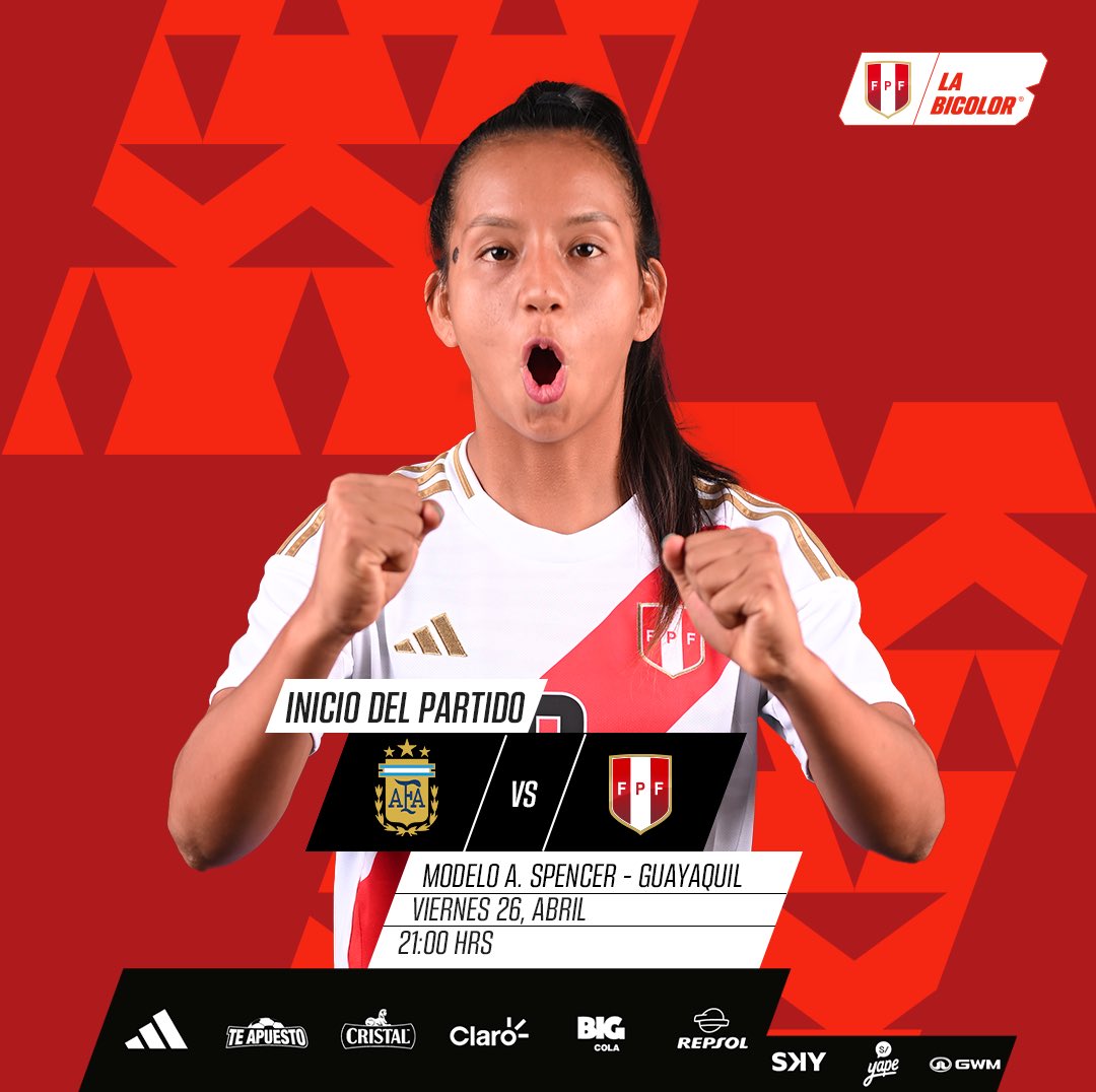 ⏱️ 𝗜𝗻𝗶𝗰𝗶𝗼́ 𝗲𝗹 𝗽𝗮𝗿𝘁𝗶𝗱𝗼 Argentina 🇦🇷 🆚 🇵🇪 #LaBicolor 🏆 @CONMEBOL Femenino Sub 20 📺 DirecTV #UnSentimientoQueNosUne