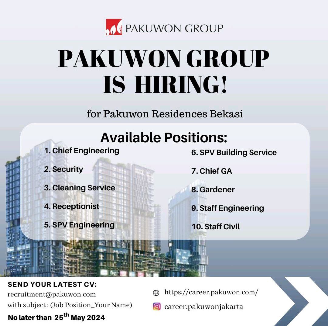 #LokerPam - Pakuwon Group