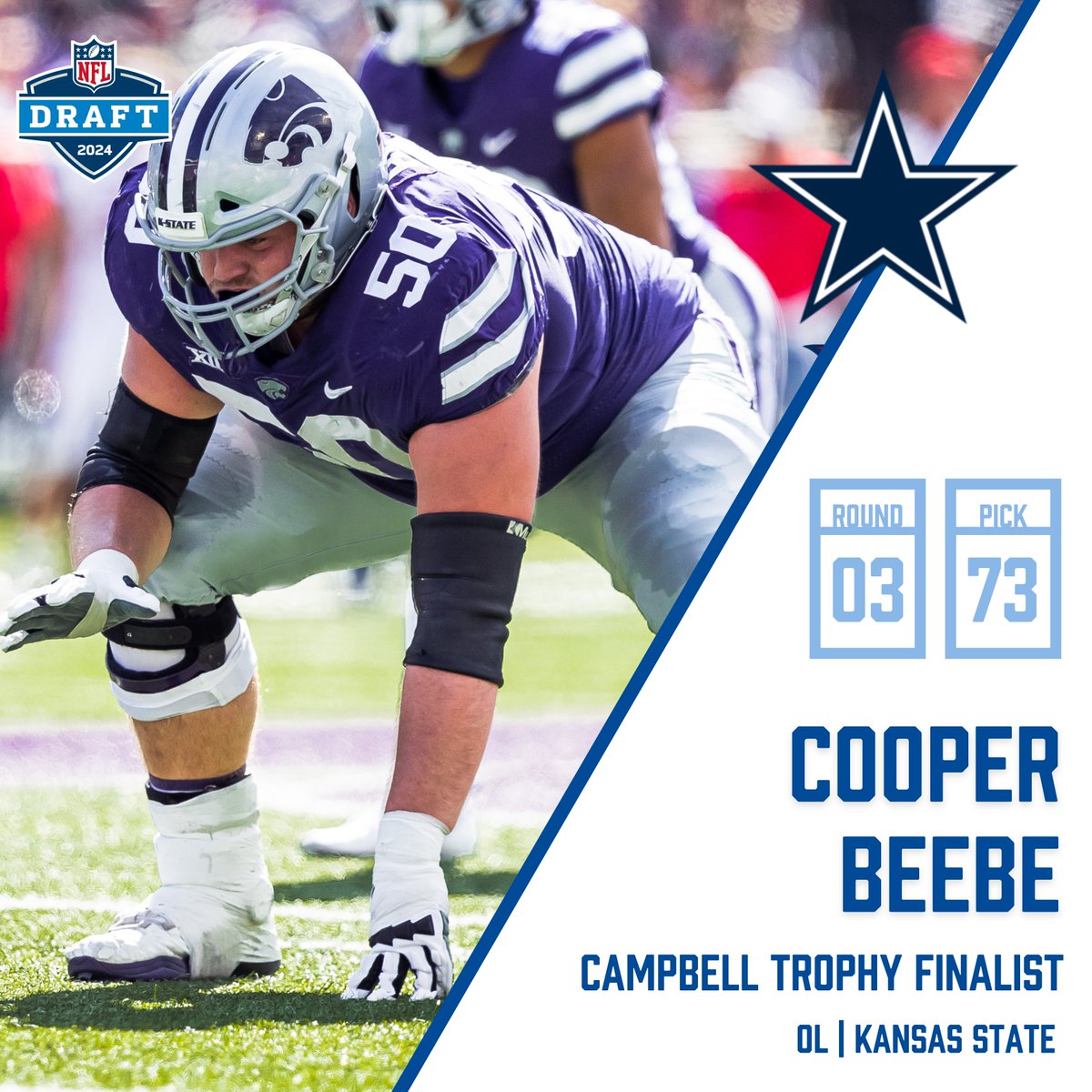 HOW 'BOUT THAT COOPER BEEBE! Congrats on getting drafted by the Cowboys!