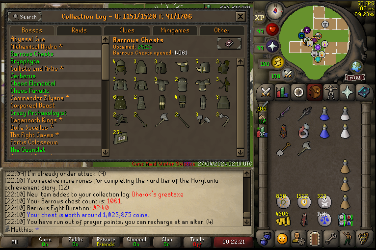 MatthisGG's tweet image. Barrows completed ✅