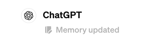 Memory updated😃
#GPT