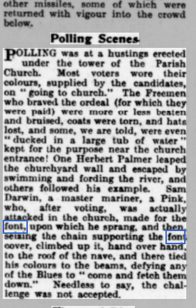 #FontsOnFriday Stamford Mercury - Friday 21 January 1927, a little adventure with the font and cover and enthusiastic voting.