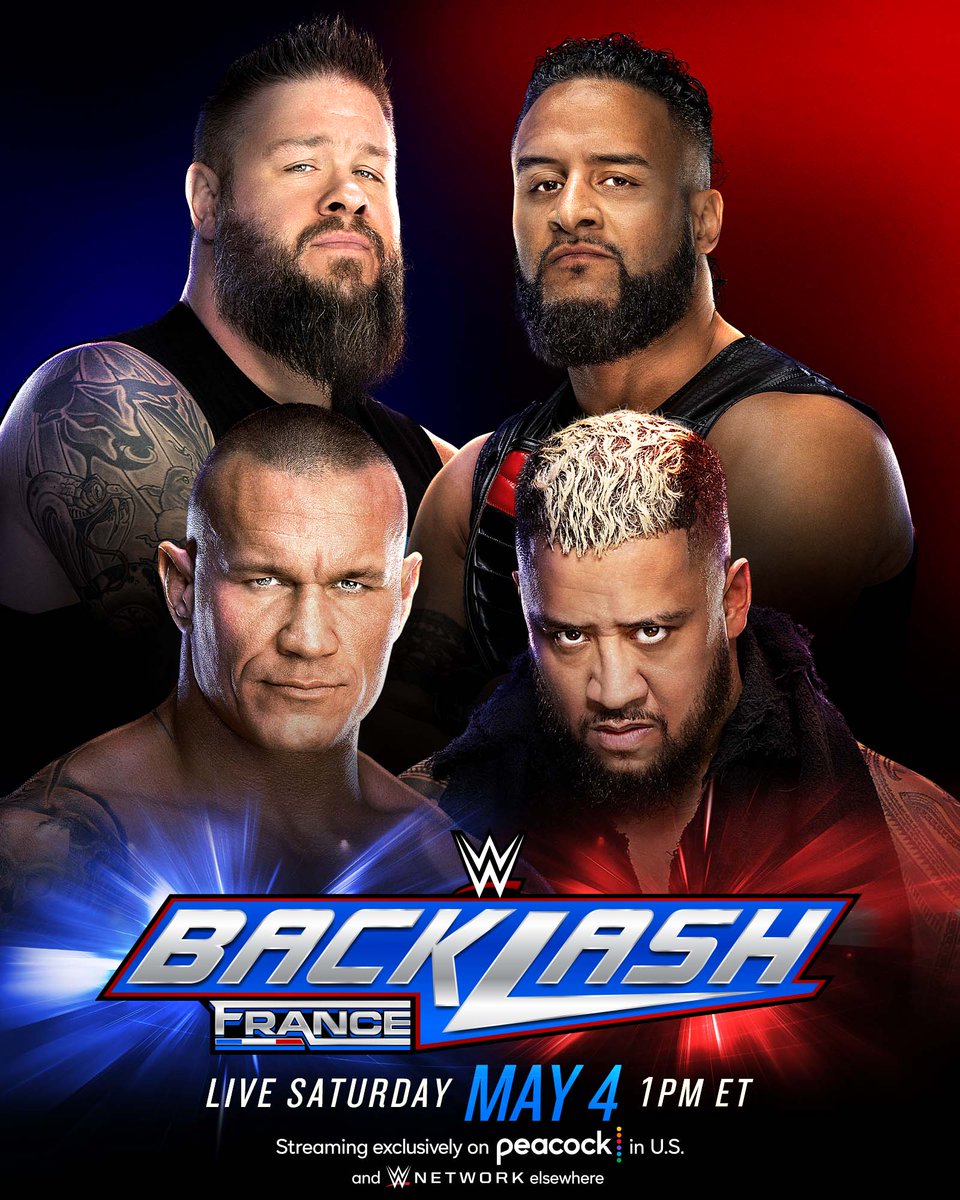 Will #TheBloodline pay for what they've done to Kevin Owens or will they further cement themselves as the most powerful team on #SmackDown?  

Solo Sikoa & Tama Tonga will battle @RandyOrton
& @FightOwensFight at #WWEBacklash! 

🎟️: ticketmaster.fr/fr/manifestati…