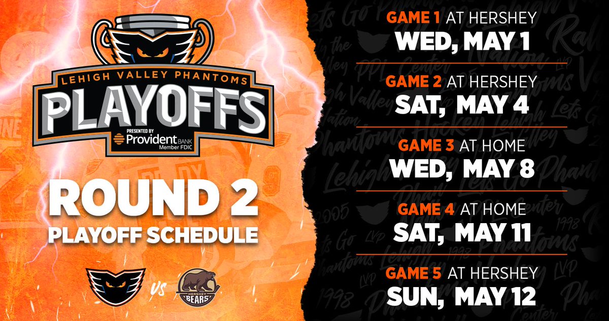 LVPhantoms's tweet image. ROUND 2 SCHEDULE JUST DROPPED⬇️

🎟️ @ ow.ly/g9EJ50RpNTv