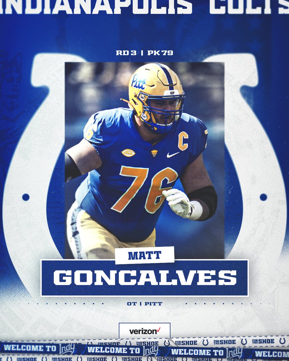 Fresh beef for the O-Line. Welcome to Indy, @MattGoncalves77!