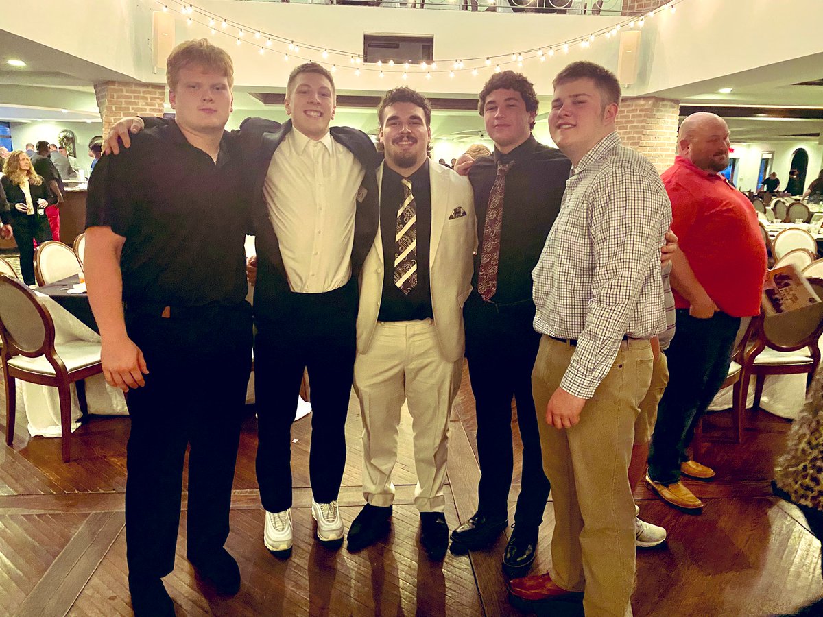 Some of the Mahoning Valley boys at the OFCA North-South All Star game banquet.