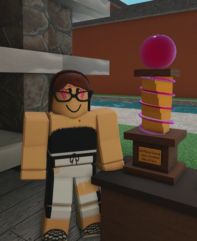 RbloxMolly's tweet photo. Paid a recent visit to Focus Dance Studio where it all began! Had to get a pic with my trophy from Focus Finals Summer 2018. What a throwback! @MimiDevRblx 

The community back in those days were great and I hope everybody is doing well! 

All the best. 
Molly x https://t.co/64jGvUwhkO