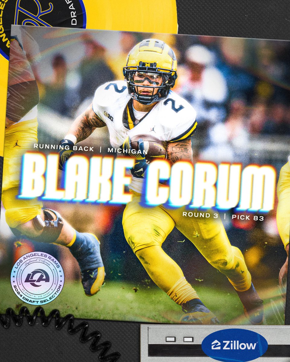 That’s Blake CoRAM to you. Welcome to #RamsHouse, @blake_corum!