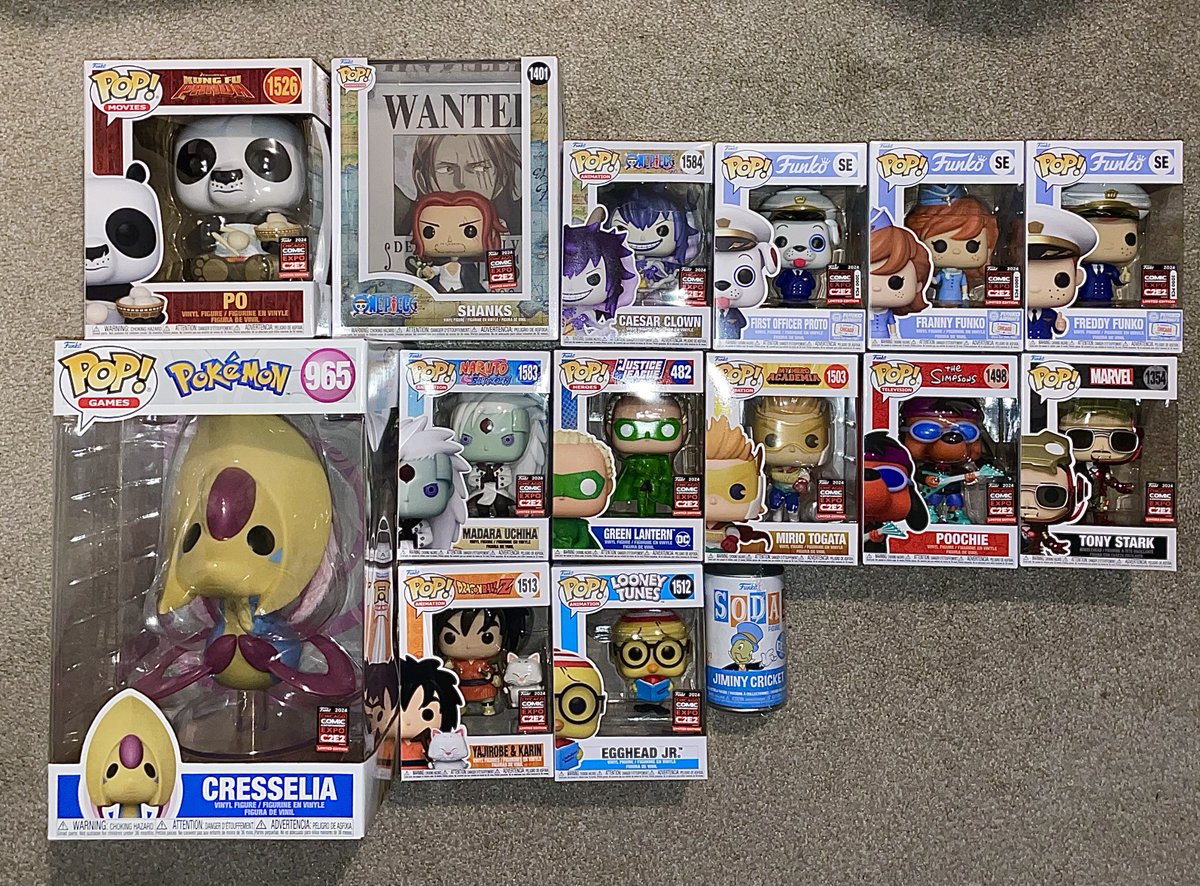 ❕Day 1 Haul❕
Now what do I waffle off first🤔😂
I want to give everyone a chance at winning some exclusives🙏🏼#ChicagoFunko #FunkoPop #FunkoFam #C2e2 #FreddyFunko #FrannyFunko #Proto #OnePiece #IronMan