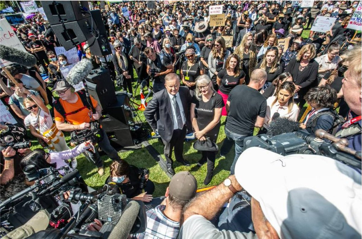 Dear Mr Albo 3 years ago you came to meet with me at the Women’s March4Justice. We talked about men’s violence against women, you agreed it had to stop. Why are we marching again? I’m happy to talk with you again but please #MakeItStop Janine