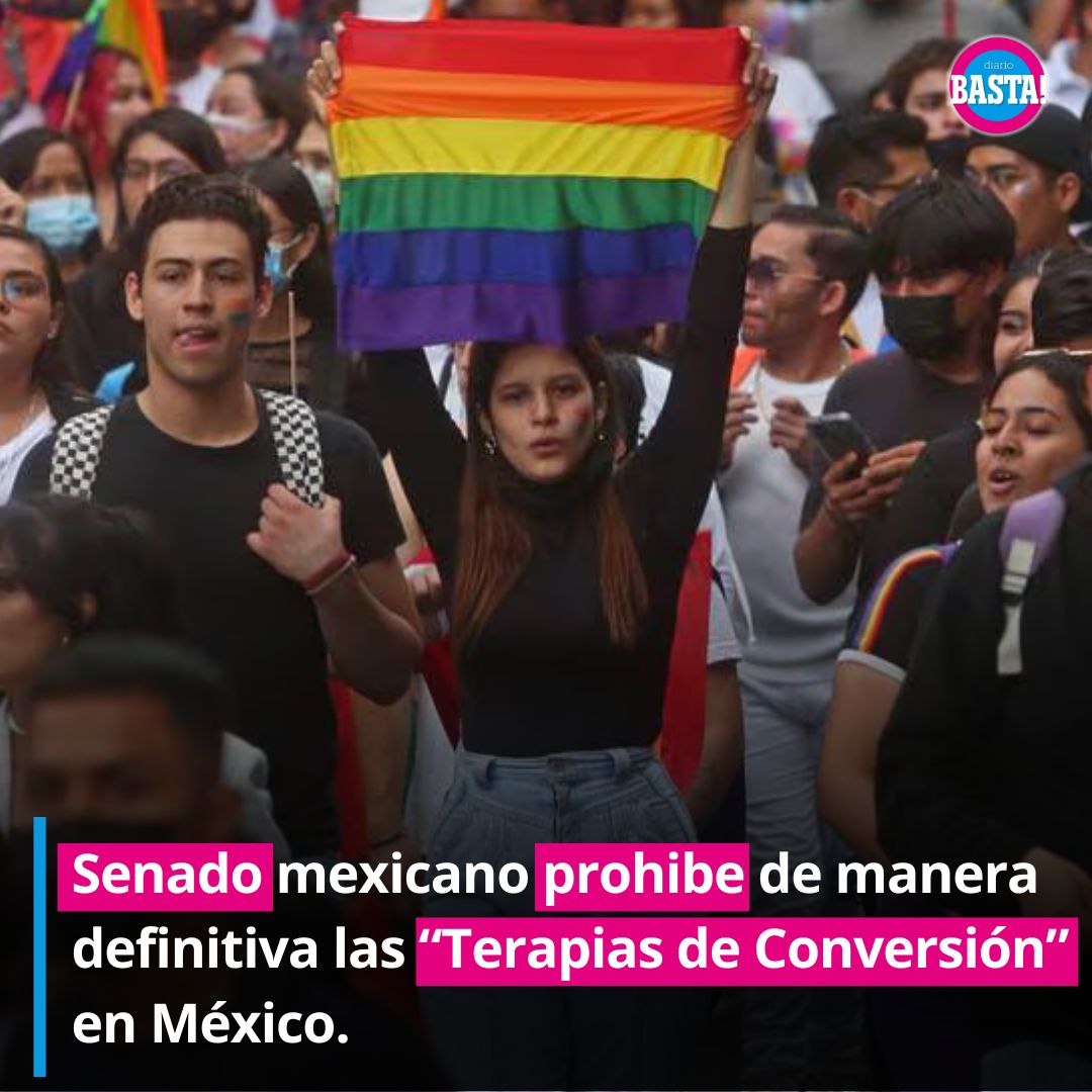 🏳️‍🌈🏳️‍⚧️El @senadomexicano aprobó las reformas al Código Penal y a la Ley General de Salud para prohibir y sancionar de forma definitiva y a nivel nacional los Esfuerzos para Corregir la Orientación Sexual e Identidad de Género (ECOSIG), mejor conocidas como 'terapias de conversión'.