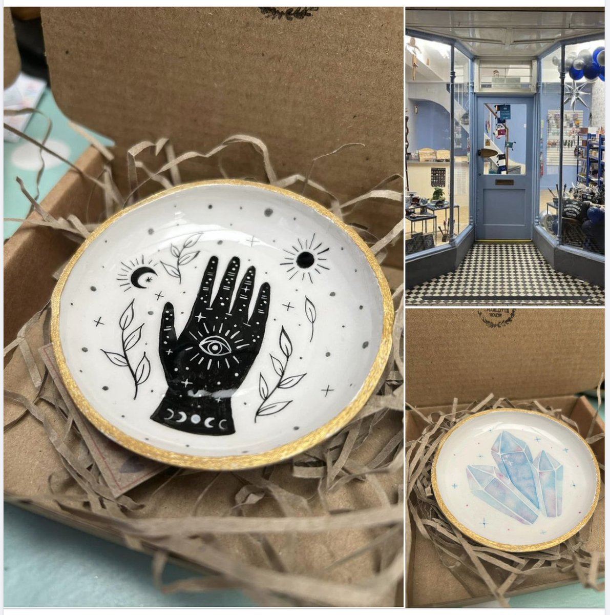 You can now find my magical trinket dishes at N’CHANTED 📷 Find this beautiful shop at 4 Market street in Wellington, Telford! It’s worth a visit!! #ukgiftam #ukgifthour #shoplocal #telford