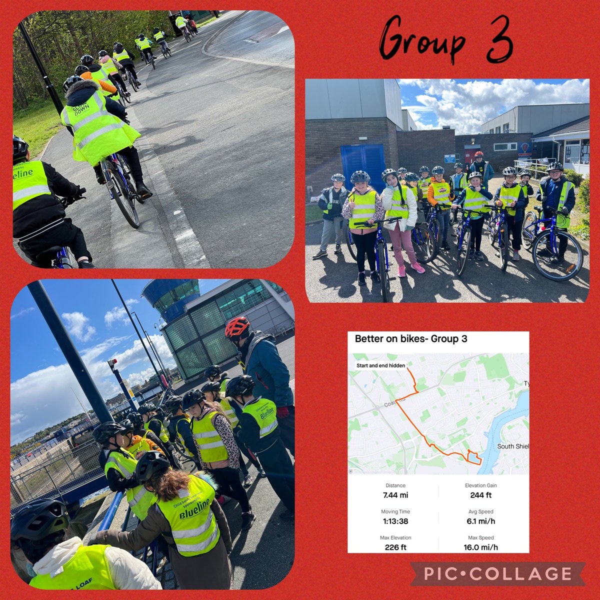 @NYPSYr5Meerkats @NypsYr5bPumas Luckily enough to have the sun shining for us today, as group 3 ventured out to the Royal Quays, we’d forgotten about that slight incline all the way home! #BetterOnBikes