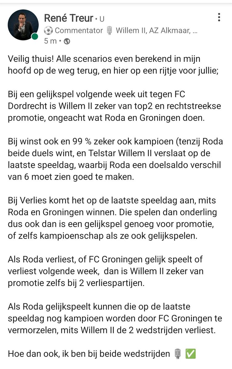 #WillemIIradio #blindentribune #returnoftheking #Eredivisie #koningsnacht #voetbal #commentator