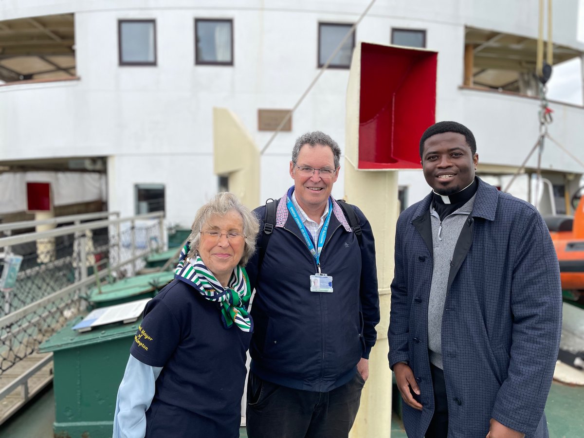 We loved our visit yesterday looking around SS Shieldhall ready for next week’s Blessing of the Solent Waters ceremony. She’s just back from dry dock. Tickets for the service available from eventbrite.co.uk/e/blessing-of-…