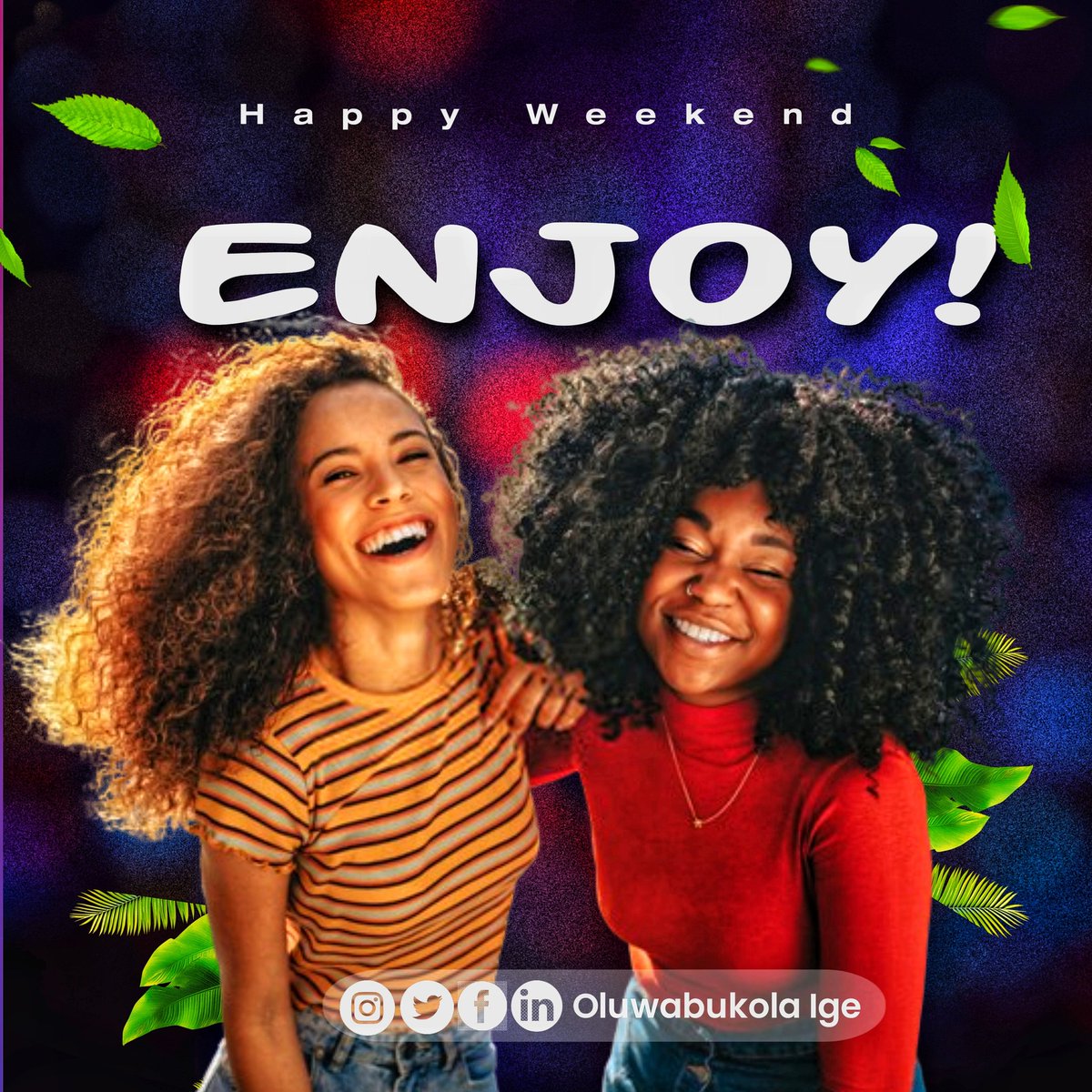 Happy Weekend, Beautiful People.❤️ 

Enjoy!❤️

#idesign
#bukoladesigns
#socialmediadesign
#Twitter 
#GraphicDesign