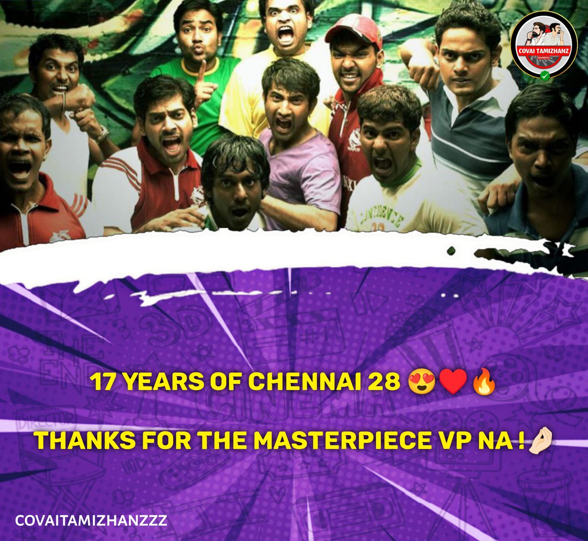 Masterpiece nga♥️🤌🏻🔥

#17yearsofVP
#17Yearsofchennai28 #chennai28
@vp_offl