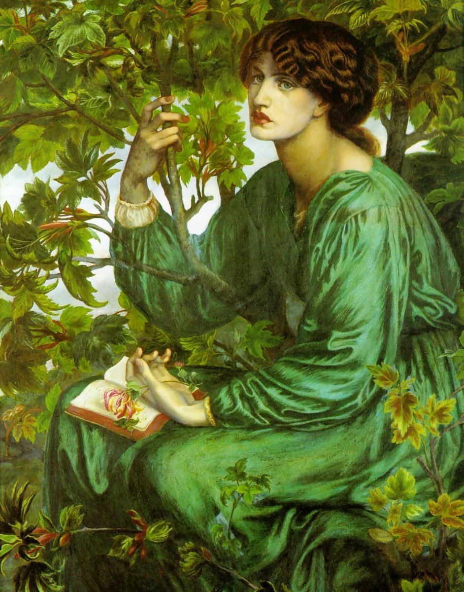 'A wonderful thing is a daydream
To relax one's mind and go
Upstream, downstream, o'er and under
A river of thought and flow!'

    The Day Dream (1880)
🎨 Dante Gabriel Rossetti
