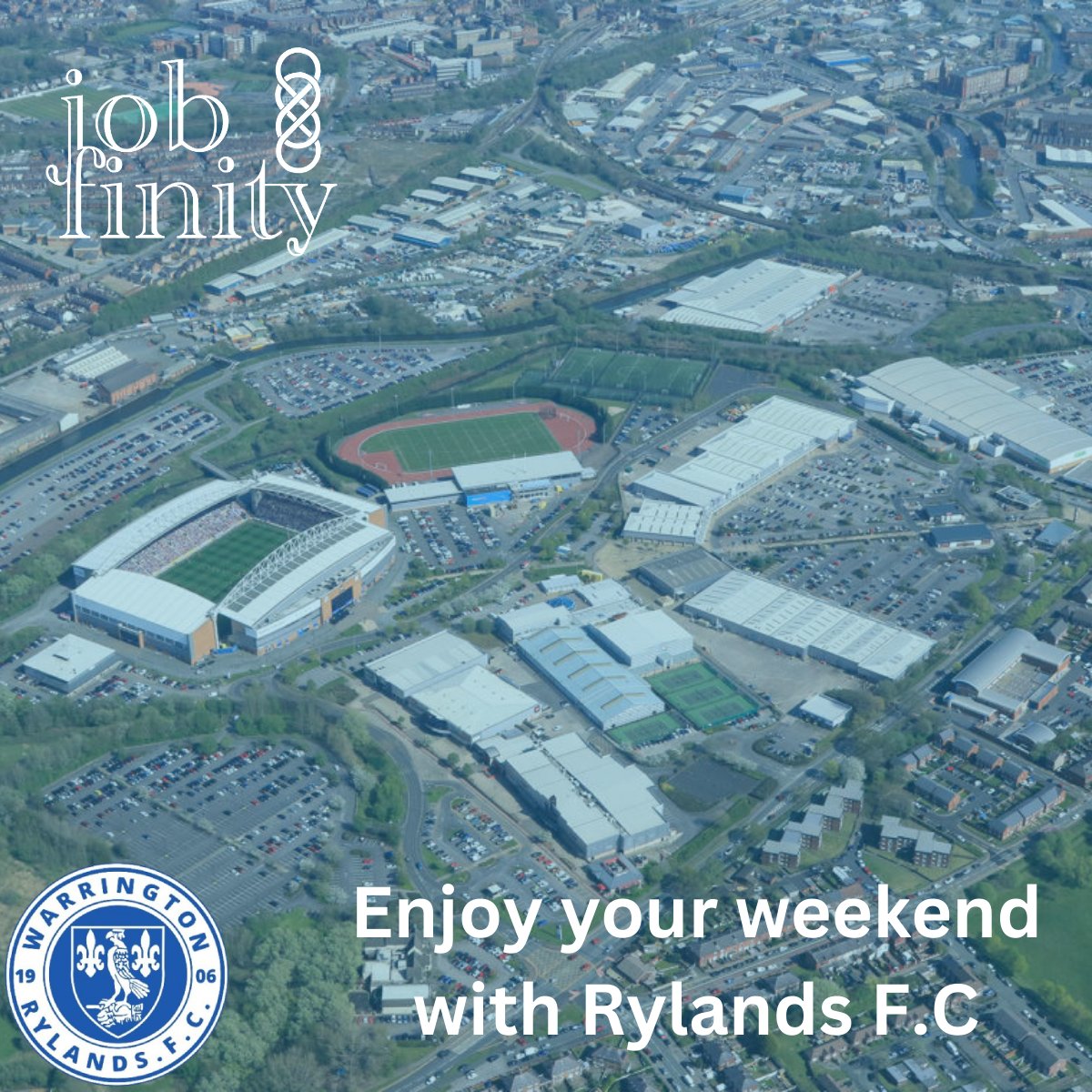 Kick off your weekend with excitement at a Rylands FC match!⚽ We are thrilled to be the proud sponsors of #RylandsFC. Show your support and join us in the stands for an unforgettable experience. Don't miss out! #Jobfinity