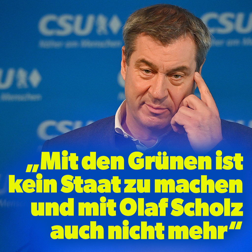 Markus Söder hat Pläne: „Mit den Grünen ist kein Staat zu machen und mit Olaf Scholz auch nicht mehr. Bleibt es bei den Umfragen, wird er verlieren. Dann wird es eine SPD ohne Scholz geben. Und mit Pistorius als Juniorpartner lässt sich mehr vorstellen.“ nius.de/politik/soeder…