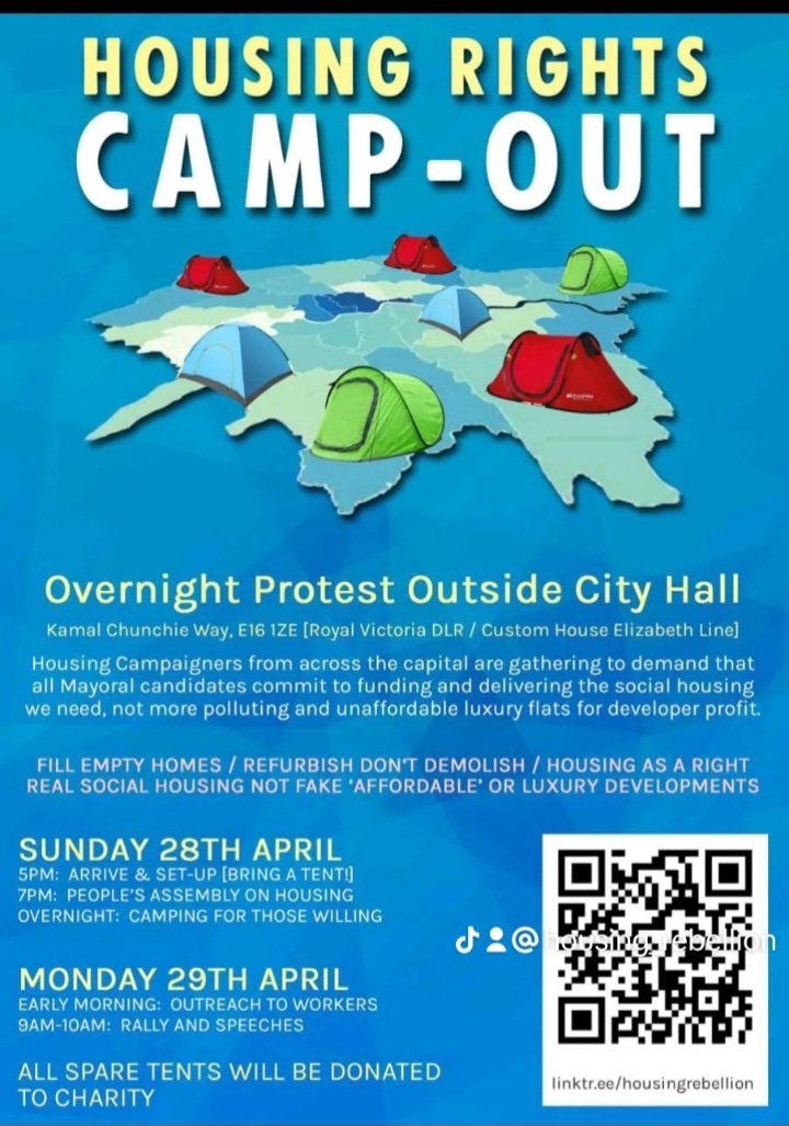 This weekend Housing Rights camp out in front of City Hall