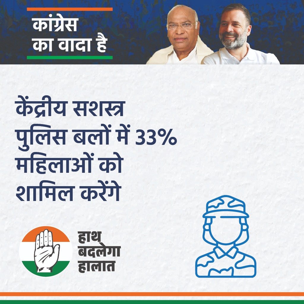 ✅ केंद्रीय सशस्त्र पुलिस बलों में 33% महिलाओं को शामिल करेंगे हाथ बदलेगा हालात ✋