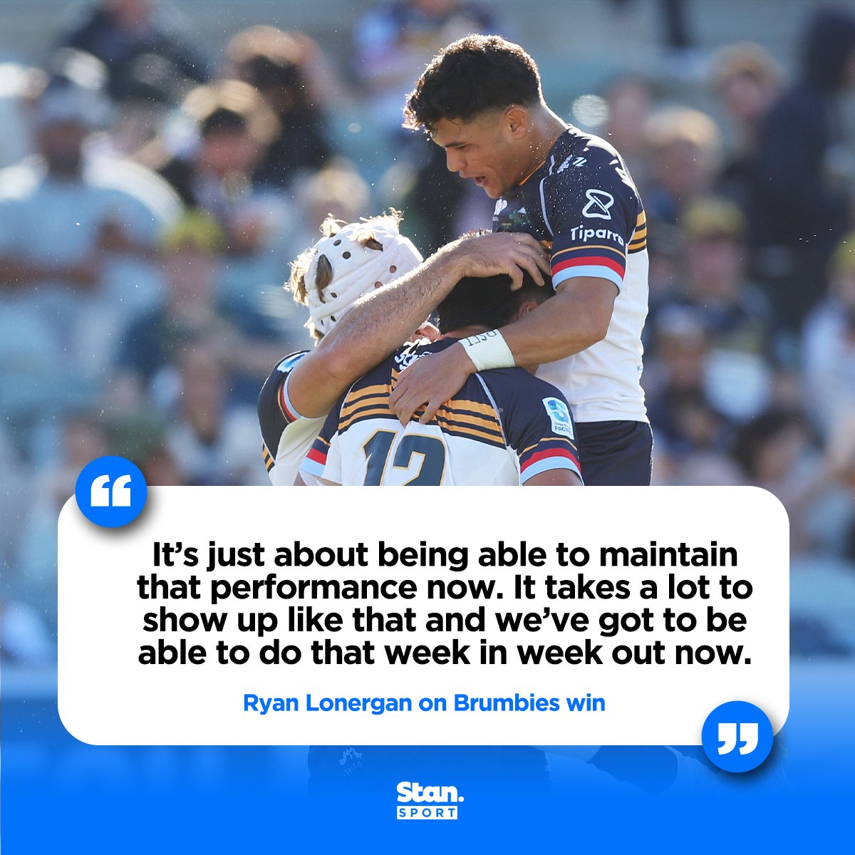 Brumbies focus on keeping the momentum going 💪

↳ Super Rugby Pacific. Brumbies v Hurricanes. Every Match. Ad-free. Live & On Demand on the Home of Rugby, Stan Sport.

#StanSportAU #SuperRugbyPacific #BRUvHUR
