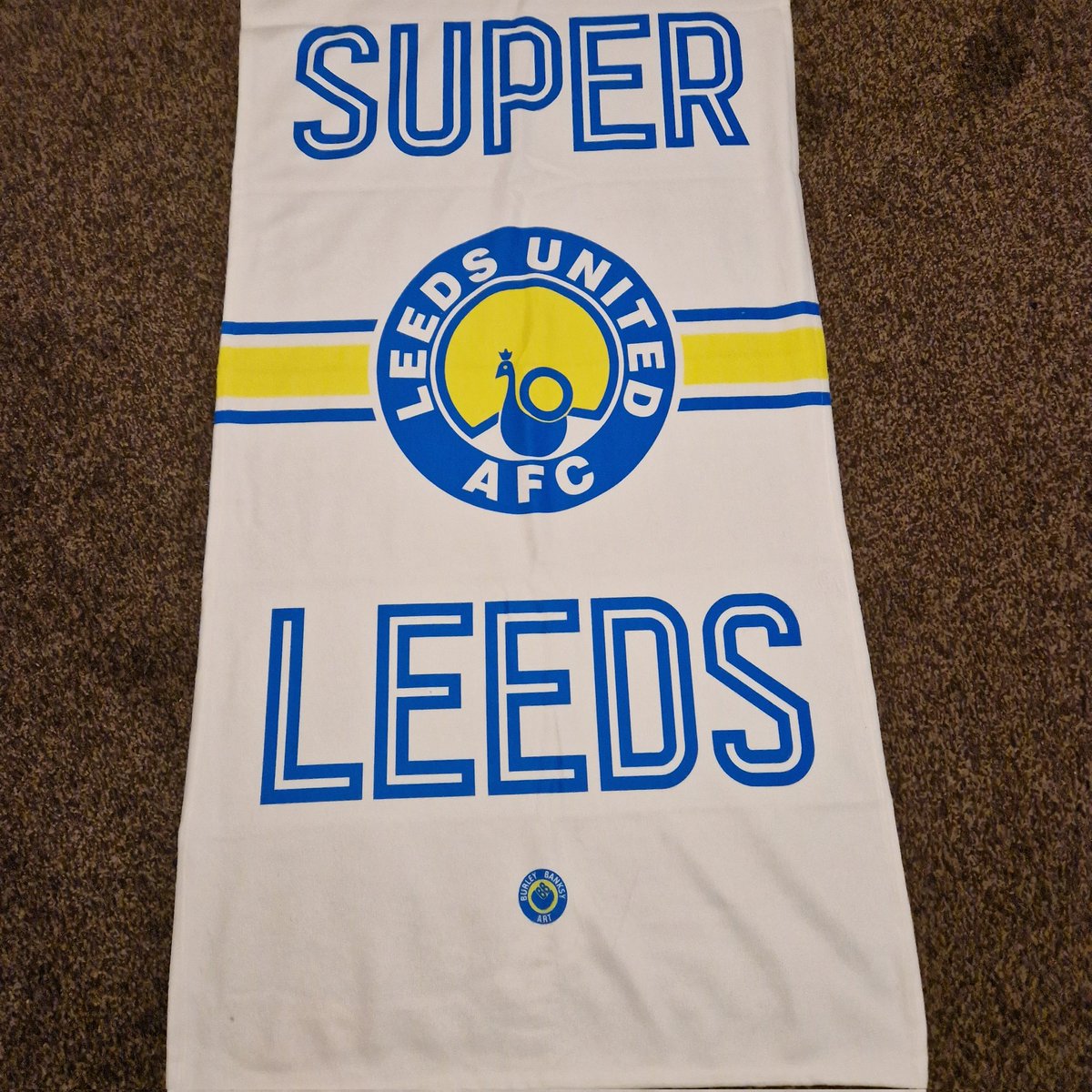 For reasons unknown to my self, my @merrioncentre shop is open all weekend. You'll find me rocking back and forth in a corner, wrapped in one of my #lufc towels and trying to gouge out my own eyes with a Dirty Leeds bottle opener.