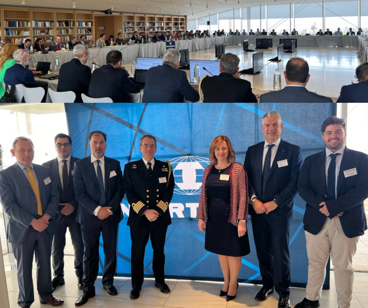 EUNAVFOR ASPIDES COS, Cpt (EL N) Symeon Tsagkadas, participated in the Hellenic Mediterranean Panel Meeting in Athens on 24-04-24 held by INTERNTANKO, presenting the Operation's nature & how it safeguards merchant vessels to uphold Freedom of Navigation.