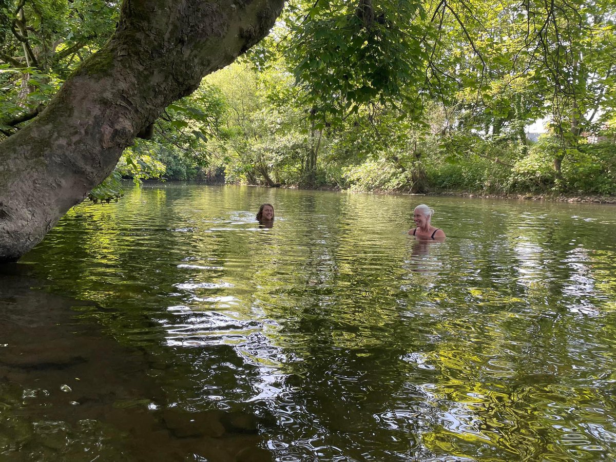 Do come and join @m_newbury and I for a swim in the beautiful Exe at Tiverton and then a talk after at Ashley Court, a lovely Regency house. This Thursday 2nd May Tickets from @liznojanbooks liznojanbooks.co.uk/general-6