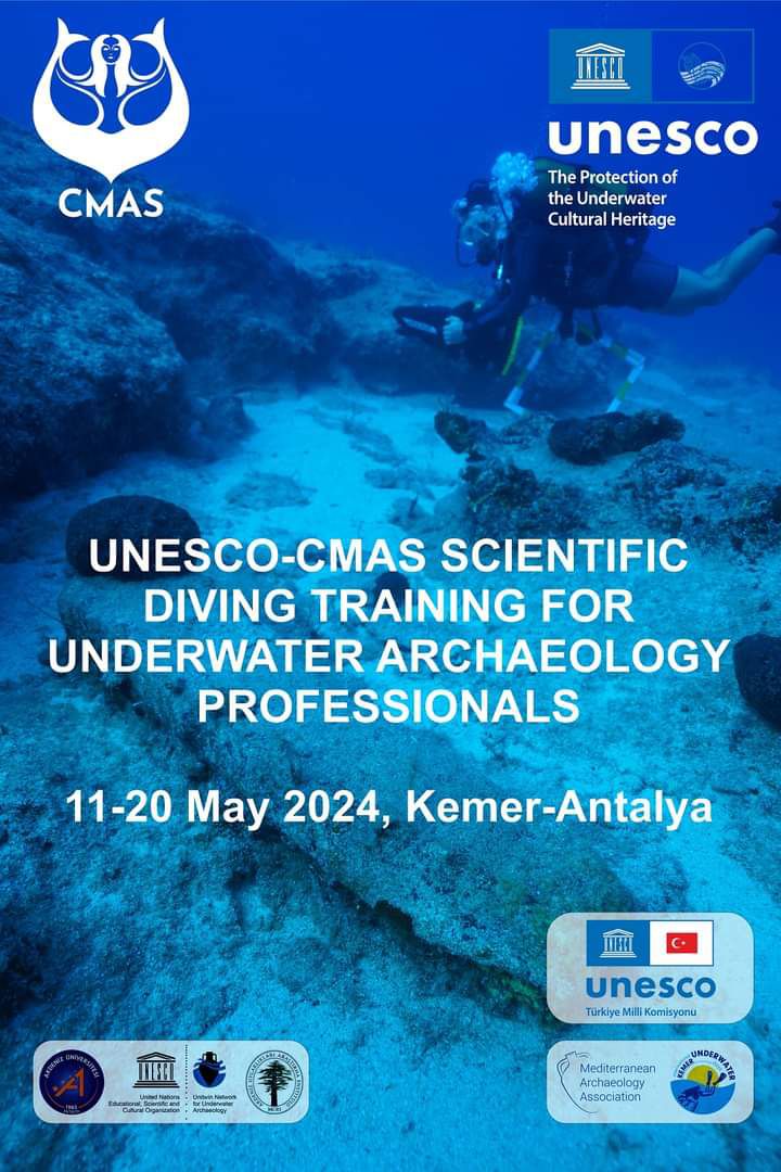 Upcoming scientific diving training for underwater archaeology professionals @UNESCO @CmasOrg #diving #underwaterculturalheritage #maritimeheritage #culturalheritage