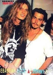 Johnny Depp and Sebastian Bach