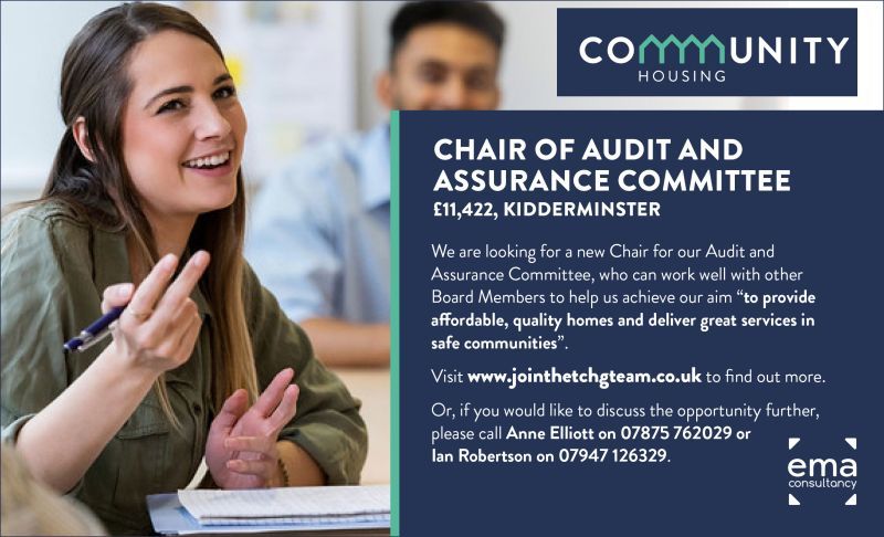 ema consultancy (@emaconsultancy) on Twitter photo <a href="/EmaConsultancy/">ema consultancy</a>  are delighted to partner Community Housing to recruit a new 'Chair of Audit and Assurance Committee'. For further information visit jointhetchgteam.co.uk or call Anne Elliott on 07875 762029
Closing Date: Tuesday 30th April 2024 <a href="/EmaConsultancy/">ema consultancy</a>  are delighted to partner Community Housing to recruit a new 'Chair of Audit and Assurance Committee'. For further information visit jointhetchgteam.co.uk or call Anne Elliott on 07875 762029
Closing Date: Tuesday 30th April 2024