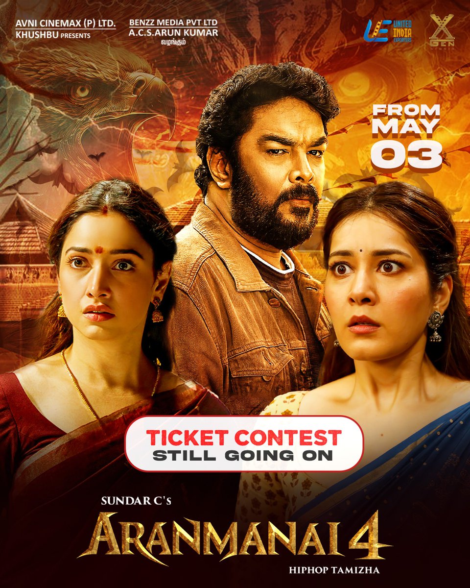 ALERT 🚨 The Ticket Contest is on @MoviesSingapore WorldWide Release On May 3rd #uiemovies Mr.@Mdanees_3 A Film by #SundarC A @hiphoptamizha Musical @khushsundar @AvniCinemax @benzzmedia #RaashiKhanna @ActorSanthosh @iYogiBabu @GarudaRaam @ksravikumardir @krishnasamy_e…