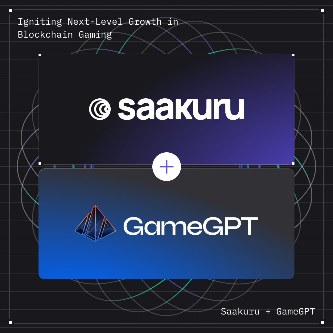 🚀 Saakuru Gainz Day 2 comes with big news! 1/4 🤝 Saakuru Labs has partnered with AI-driven game development leader @Gamegptofficial! 🎮 Brace for quick, game-changing launches in our ecosystem! join.saakuru.com/GameGPT-Saakuru 🌟 Keep reading to win big in our Gainz Campaign!👇