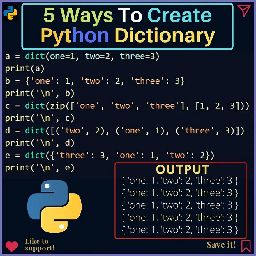 How to create Python Dictionary morioh.com/a/a5de3fc344de… #python #programming #developer #morioh #programmer #coding #coder #softwaredeveloper #computerscience #webdev #webdeveloper #webdevelopment #pythonprogramming #pythonquiz #ai #ml #machinelearning #datascience