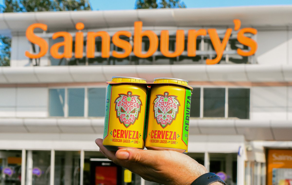 CERVEZA @ SAINSBURY'S 🛒 🍻 Heading to @sainsburys this weekend? Why not pick up a 4-pack of Fierce Cerveza for the weekend? 🙌 Available in select @sainsburys stores now 🤝