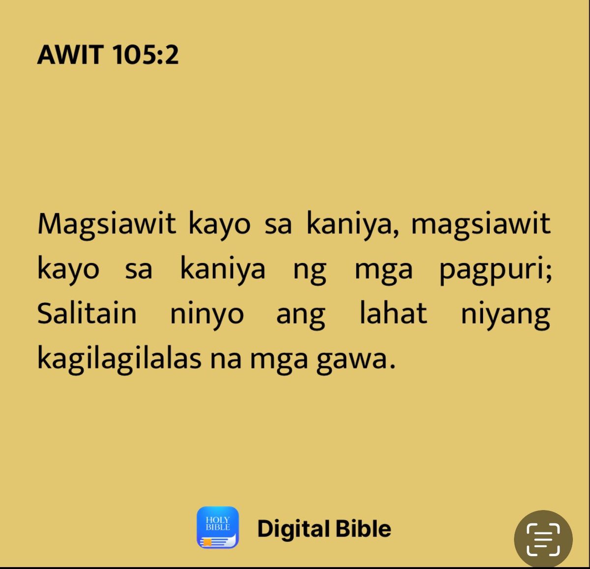 Awit 105:2
'Magsiawit kayo sa kaniya, magsiawit kayo sa kaniya ng mga pagpuri; Salitain ninyo ang lahat niyang kagilagilalas na mga gawa.'

#TheJoyInServingGod
#MCGICares