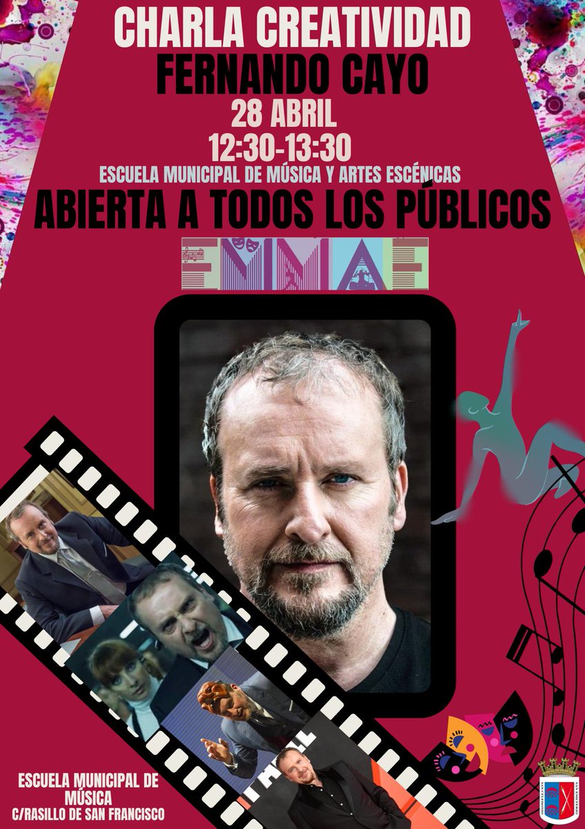 labrujulacala's tweet photo. 🎭El domingo, charla de Fernando Cayo en la EMMAE.
El reputado actor hablará sobre creatividad en un acto de asistencia libre y gratuita
Léelo en:  https://t.co/xqBww3mtux

#actor #FernandoCayo #EMMAE https://t.co/xZ3rp9MX1K