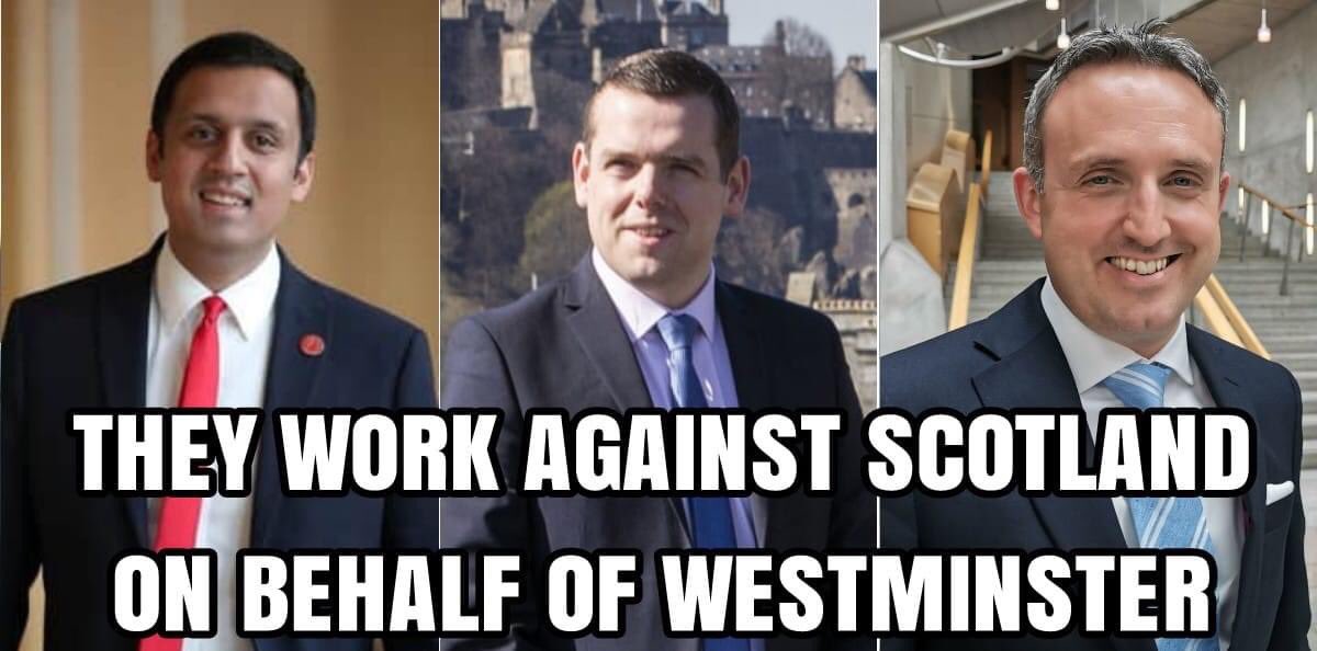 This Charlatan Dross.. Calls a vote of no confidence in our FM.. He backed Truss.. He backed Johnson.. He backs the Union.. He does NOT back SCOTLAND.. THINK ON !! FTT.