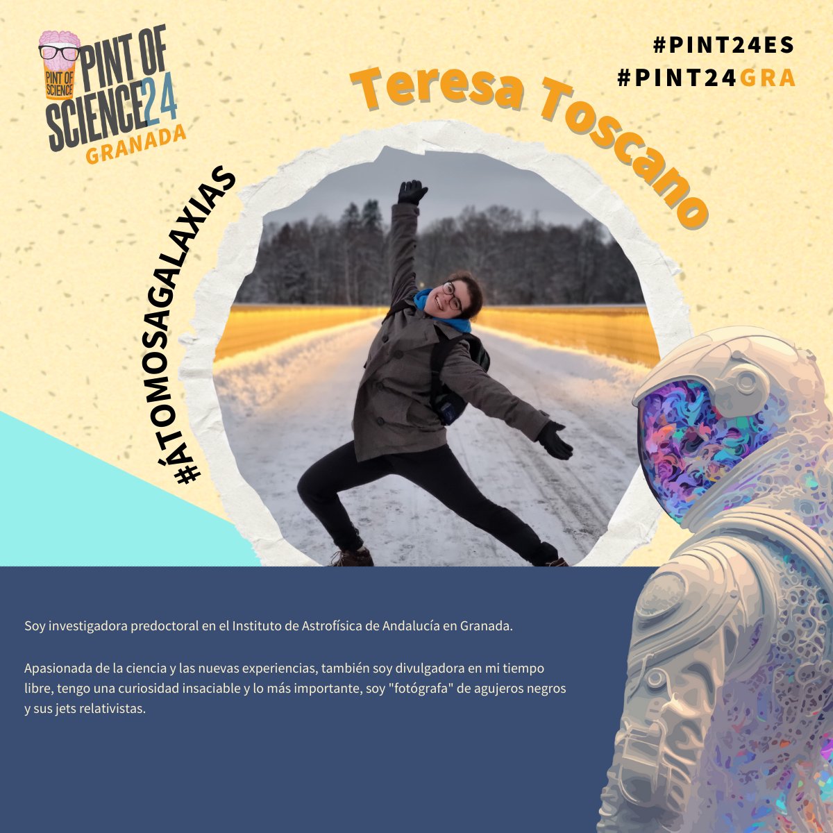 ✅ NI AGUJEROS NI NEGROS: MEJOR FUERA QUE DENTRO - Teresa Toscano  (@iaa_csic)

¿Qué tal si desmitificamos los agujeros negros de una vez por todas?

#Pint24GRA #Pint24ES #Pint24 #ÁTOMOSAGALAXIAS ⚛ @pintofscienceES @salapremiergranada