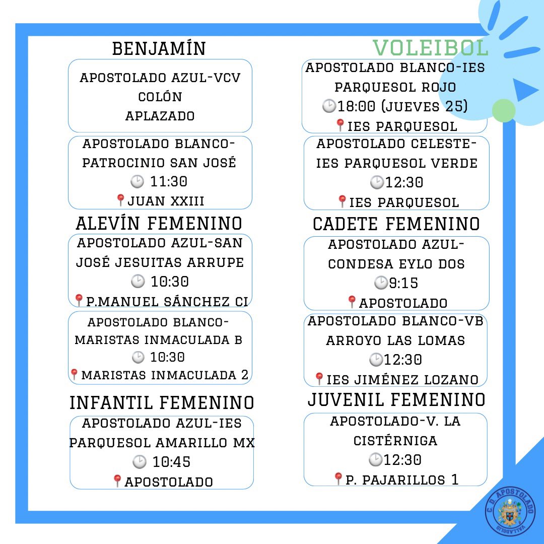 CLUB DEPORTIVO APOSTOLADO tweet media