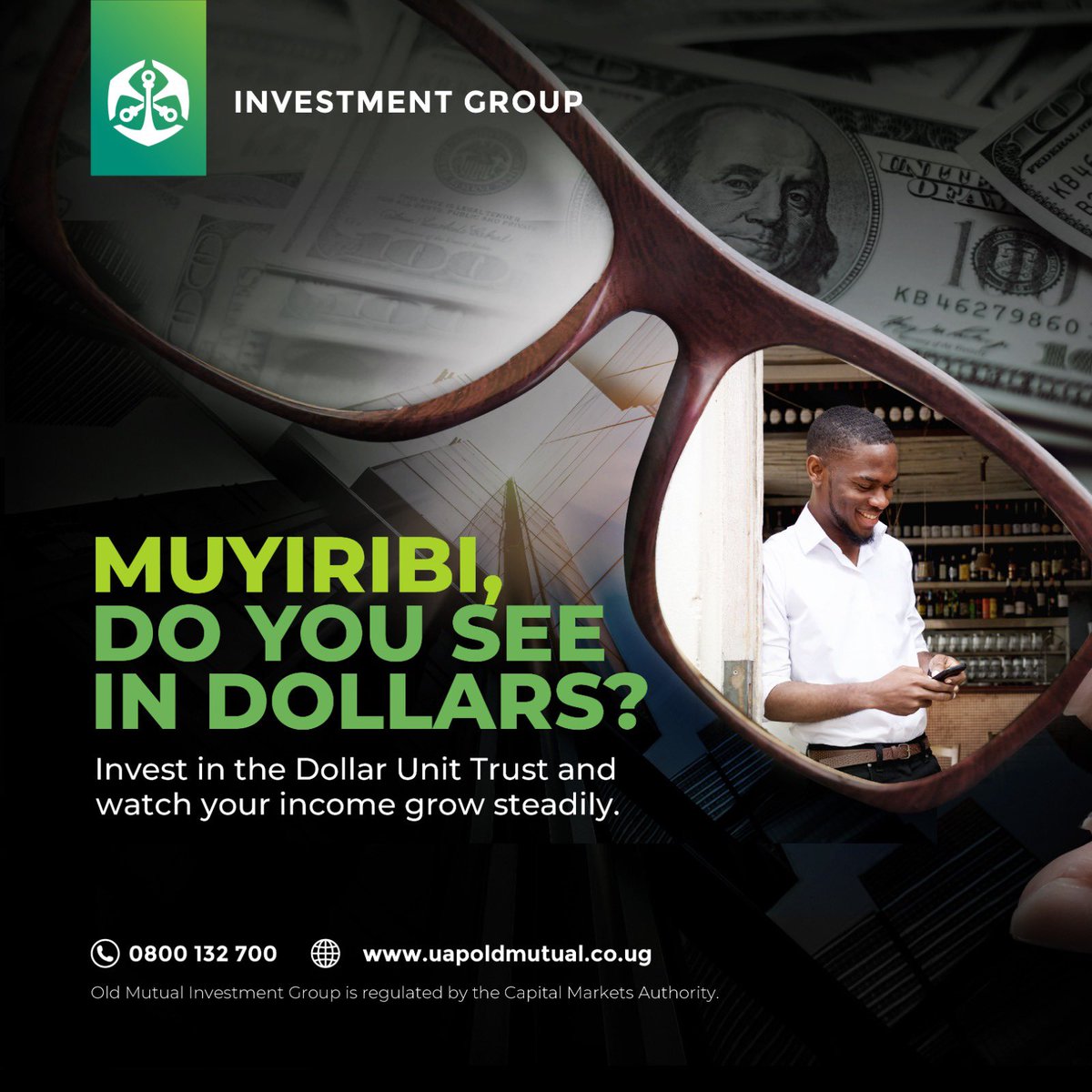 As a hustler, it’s always good to have investments. The #DollarUnitTrust  Fund is here to ensure that you have a sustainable future. Invest in the Dollar Unit Trust and watch your income grow steadily. 

For more information you can reach to them via 0800132700. 

#TutambuleFfena