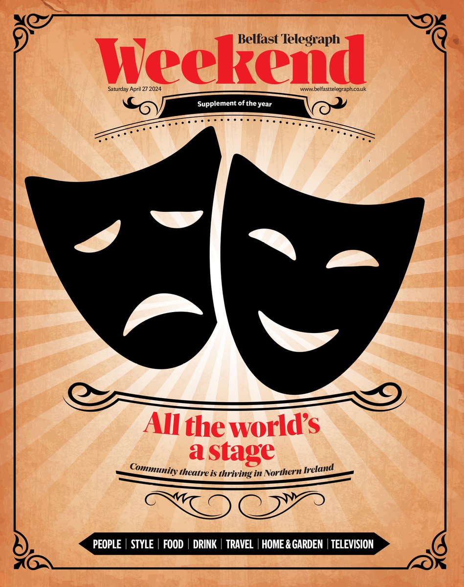 In @BelTel Weekend 🎭 @LCFinn on community theatre thriving (and NI bangers) 🍽️ @paula_mcintyre recipes 🍲 @jorisminne reviews Twilight ✈️ @newsmulg on London food scene 🍸 Gary Law: schools with stills 🗞️ @frank_broadcast on country music 📺 Next week’s TV 🏨 Visiting Redcastle