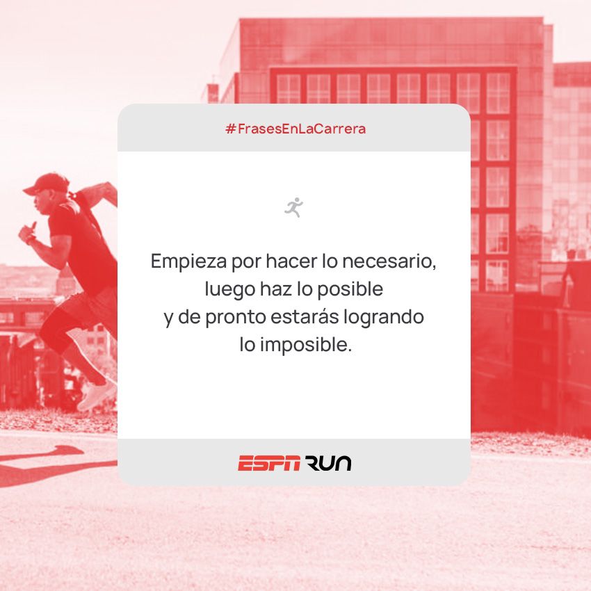 ¡Buen sábado! Tu esfuerzo hará la diferencia 🏃💪 #ESPNRun
