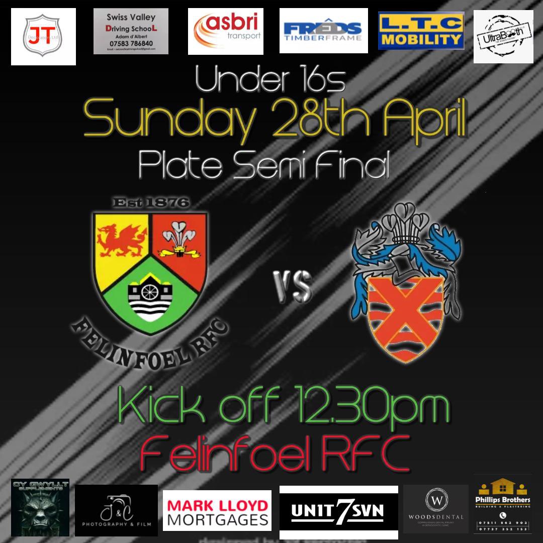 BIG GAME TOMORROW!!! This Sunday sees a huge local derby between two excellent sides. Great rivalry and at the same time, great friendship. We welcome Furnace Utd RFC to the park tomorrow. #vivalafoel