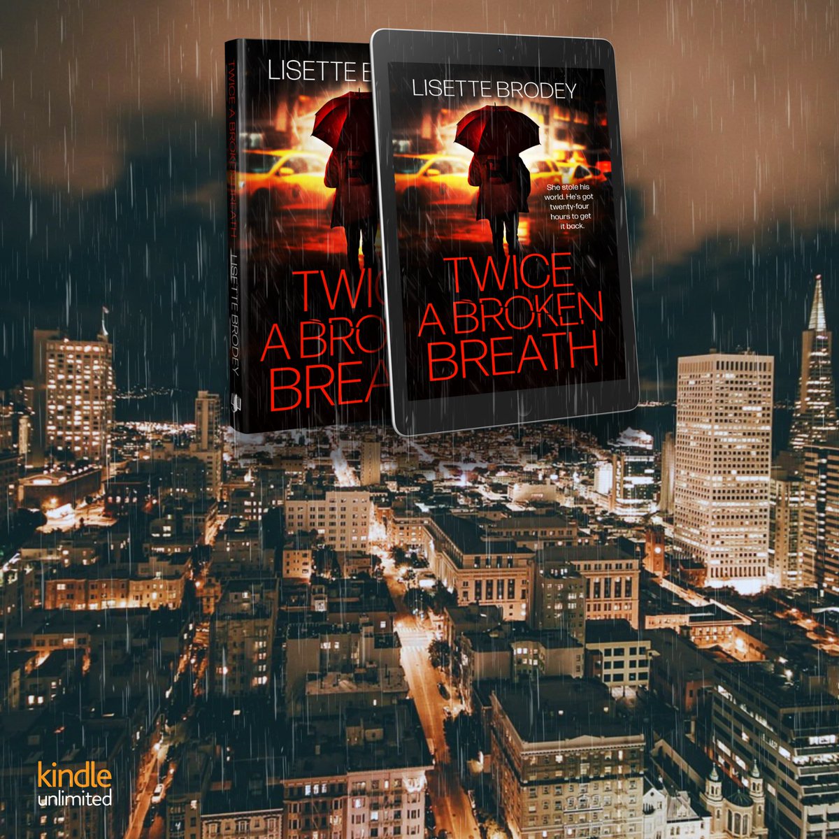 TWICE A BROKEN BREATH 🌆 'The action gallops along as the precious hours tick by and the heavy, drenching rain shows no signs of abating. The author cleverly entwines the story of Liam’s earlier life into the high-speed action.' mybook.to/TwiceBroken 📕 #suspense #NYC #KU